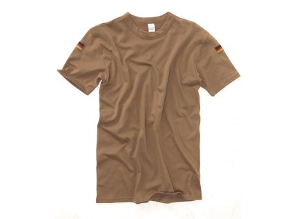 Triko BW s vlaječkou na rukávu HNĚDÉ (velikost 4)