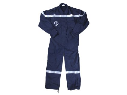 Kombinéza MARINE NATIONALE s reflexními pruhy MODRÁ (velikost 100C)