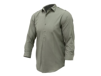Košile zelená AČR vz.21 přes hlavu zapínání 3/4 hladká (velikost 36)
