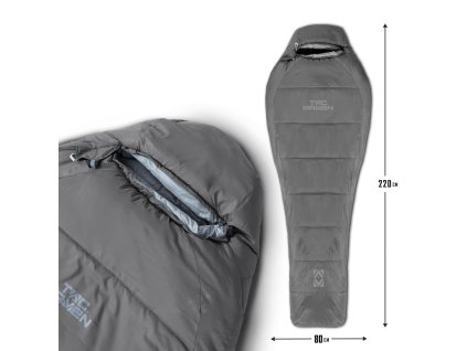 Spacák TAC MAVEN mumie ŠEDÁ - CINDER GREY + Doprava zdarma na další nákup