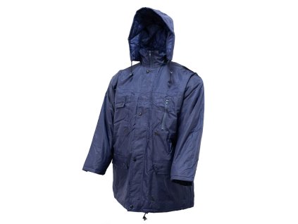 Bunda zateplená s kapucí MODRÁ (velikost L)