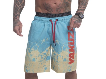 Yakuza pánské plavky Splash allover 23057 blue/yellow (Velikost M)