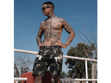 Pánské Yakuza Kraťasy Cargo Bump 23001 camo (Velikost 36)