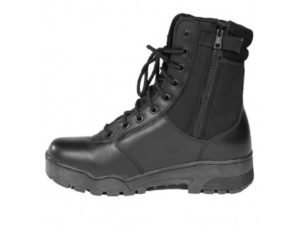 Boty TACTICAL CORDURA vysoké na zip YKK ČERNÉ  + Doprava zdarma na další nákup