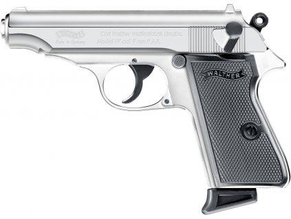Plynová pistole Walther PP chrom cal.9mm