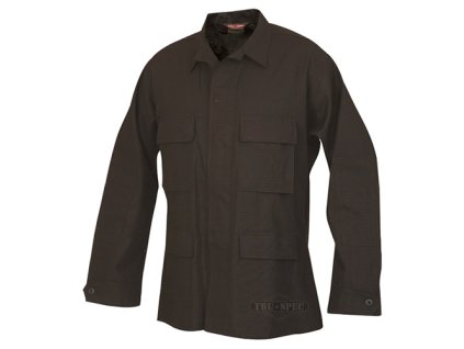 Blůza US typ BDU bavlněná rip-stop ČERNÁ (velikost L-L)