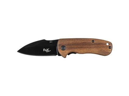 Nůž zavírací COMPACT dřevěná střenka 6/15cm černěné hladké ostří