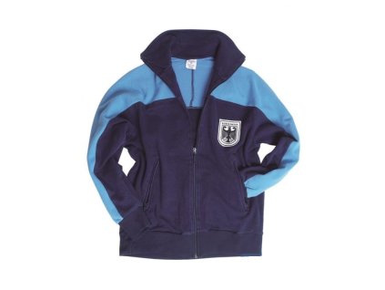 Mikina tepláková BW sportovní s orlicí MODRÁ použitá (velikost 46/40)