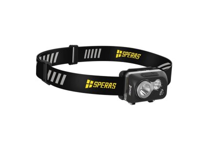 Svítilna čelová B7 dobíjecí 600 lumenů, 92 metrů, IP68