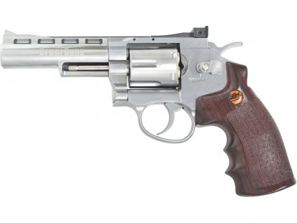 Vzduchový revolver Bruni Super Sport 701 chrom 4,5mm  + Doprava zdarma na další nákup