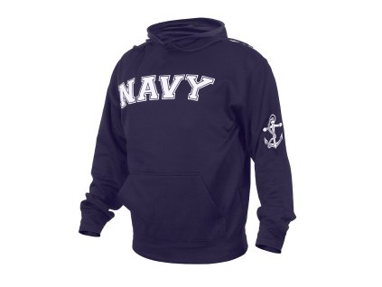 Mikina NAVY s kapucí MODRÁ (velikost L)