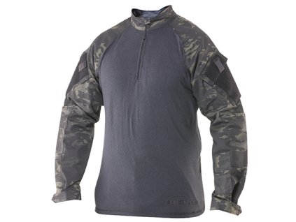 Košile taktická COMBAT TRU 1/4 ZIP MULTICAM BLACK® (velikost XL-R)
