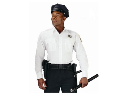 Košile POLICIE A SECURITY dl. rukáv BÍLÁ (velikost XL)