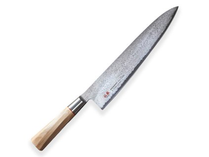 Japonský nůž Gyuto/Chef 240 mm Suncraft Senzo Twisted Octagon Damascus  + Sleva 300,- Kč s kódem "DELI300"