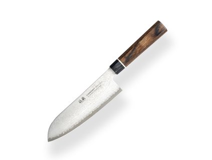 Kuchařský nůž Santoku/Chef Suncraft VG-10 Black Damascus 167 mm  + Doprava zdarma na další nákup