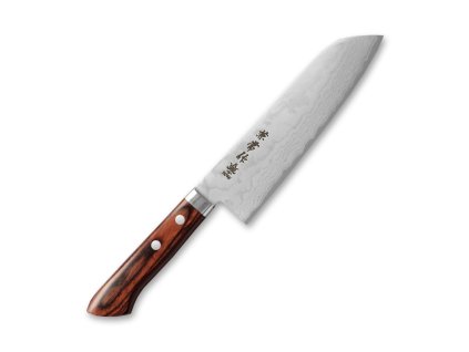 Japonský nůž Santoku 165 mm Kanetsune Forged VG-1 Damascus blade  + Doprava zdarma na další nákup