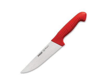 Řeznický porcovací nůž 135 mm - červený, Pirge PRO 2002 Butcher