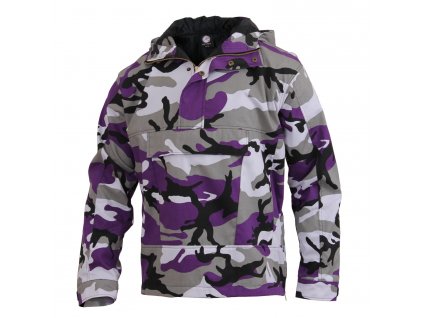 Bunda s kapucí PARKA US VIOLET CAMO  + Doprava zdarma na další nákup