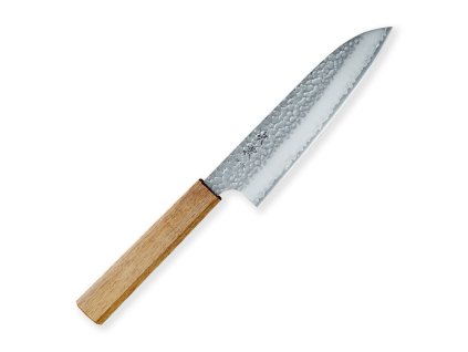 26963 14 nuz santoku 170 mm kanetsugu shiun vg 2 3 layers japanese oak
