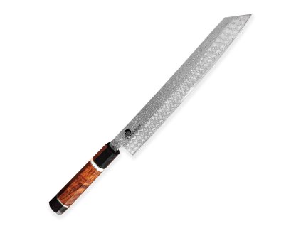 Damaškový nůž Kiritsuke Bunka 270 mm Dellinger Octagonal Full Damascus  + Sleva 200,- Kč s kódem "DELI200"
