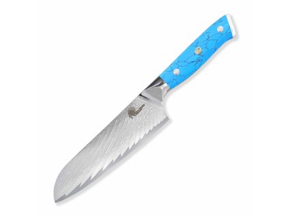 34255 nuz kuchynsky santoku 180 mm dellinger blue stone vg 10 damascus