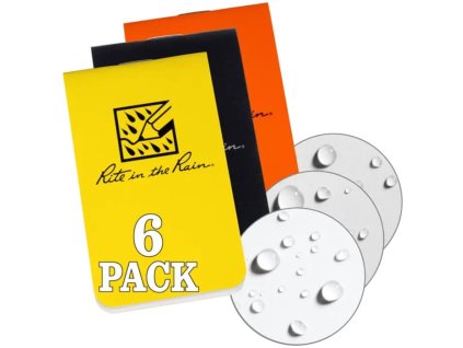 Bloček voděodolný CARD On-The-Go mix barev 6-kusů
