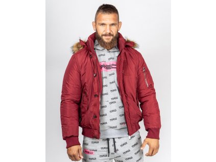 Pánská zimní bunda Double Red AVIATOR Fly Bordeaux