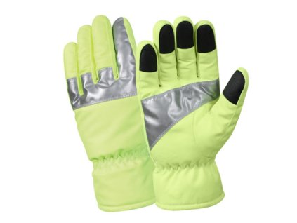 Rukavice REFLEXNÍ zimní ZELENÉ (velikost S)