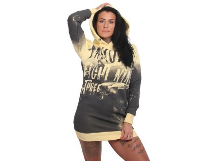 Dámské mikino šaty Yakuza Liquid Rose 23115 yellow grey