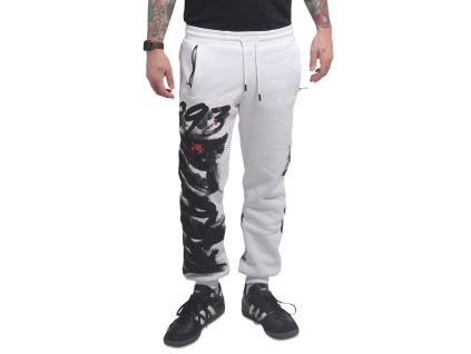 Pánské tepláky Yakuza Brushed V02 Casual 23068 white