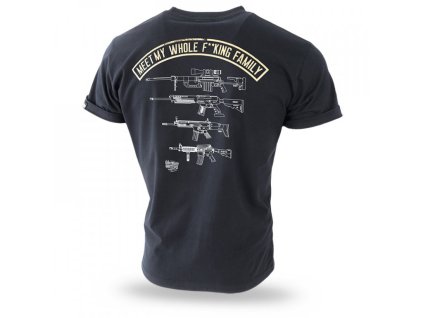 Pánské triko Dobermans Aggressive Fucking Family TS306A černé (Velikost XXL)