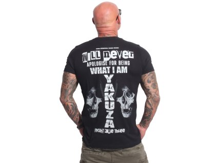 Pánské triko Yakuza Apologise 23025 black (Velikost M)