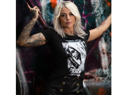 Dámské triko Yakuza Raise Curved Crew Neck 23127 black (Velikost XL)