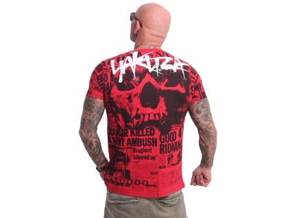 Pánské triko Yakuza Newflash 23042 ribbon red (Velikost L)