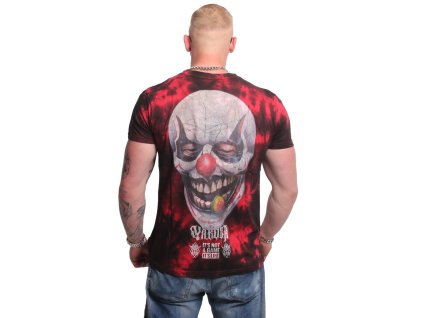Pánské triko Yakuza Clown Tie Dye 24070 red (Velikost M)
