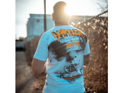 Pánské triko Yakuza Shouting 23030 white (Velikost XL)