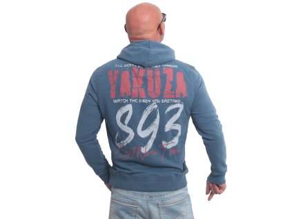 Pánská mikina s kapucí Yakuza Dead Clown 22030 mallard blue