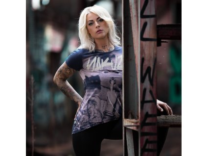 Dámské triko Yakuza Slave Long Tail 23132 parsian night (Velikost XS)