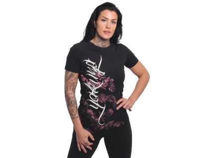 Dámské triko Yakuza Rose Tune Urban Crew Neck 24126 black (Velikost XS)