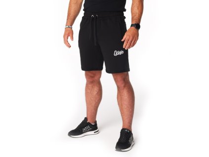 Pánské bavlněné šortky Octagon Retro black (Velikost L)