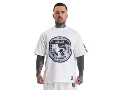 Amstaff pánské triko Dyster white (Velikost L)