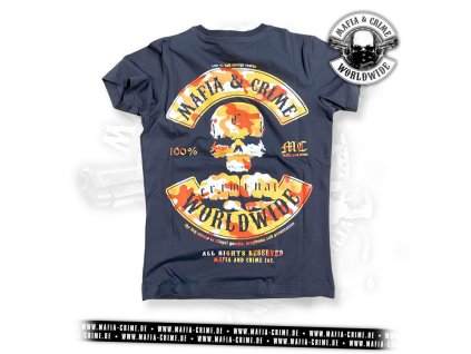 MC Mafia & Crime Worldwide Patch Boys Shirt anthrazit (Velikost M)