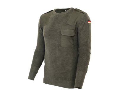 Svetr vlněný BW nový original ZELENÝ (velikost 54)