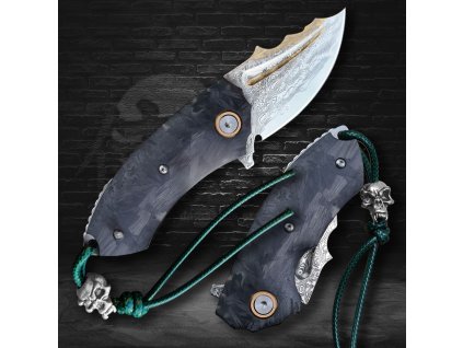 Zavírací damaškový nůž Dellinger Marihone Carbon VG-10  + Sleva 100,- Kč s kódem "DELI100"