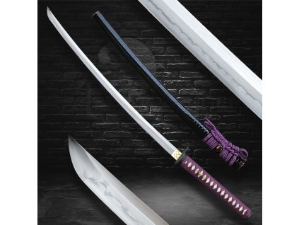 Katana Supina 2,32 Shaku, AISI 1095 carbon steel, reálný hamon Choji, diamond shaped Yokote  + Sleva 300,- Kč s kódem "DELI300"