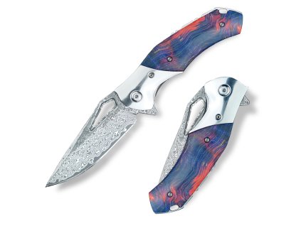 Damaškový lovecký zavírací nůž Dellinger Mokuzai Vortex SKD11  + Sleva 200,- Kč s kódem "DELI200"