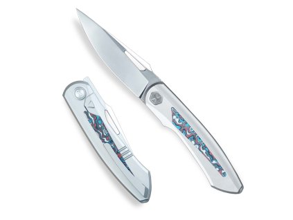 19185 zaviraci edc nuz kh falcon bohler m390 powder steel titanova rukojet