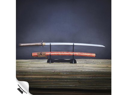 Katana ORENJI JIGOKU - 2,30 Shaku, uhlíková ocel AISI 1065, reálný hamon Choji, Yokote  + Doprava zdarma na další nákup