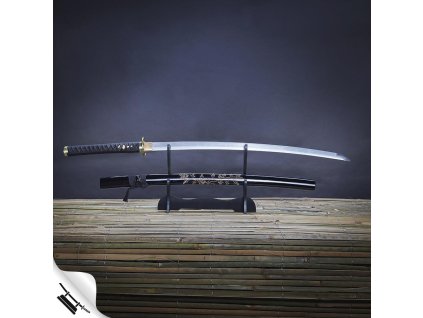 3741 replika mece katana himawari 2 30 shaku uhlikova ocel aisi 1045 diamond shaped yokote saya s motivem slunecnice