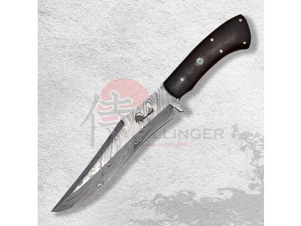 Damaškový lovecký nůž Dellinger Damask Iron Wood  + Sleva 100,- Kč s kódem "DELI100"